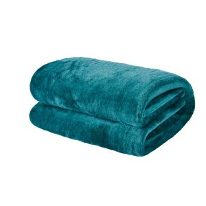 Brentfords Supersoft Throw, Turquoise - 120 x 150cm