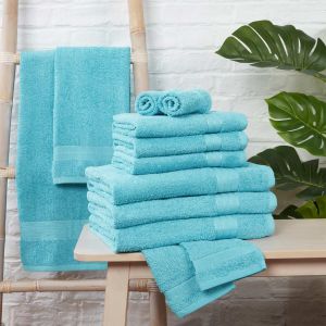 12pc Towel Bale - Aqua