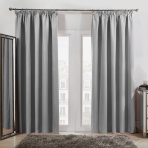 Oxford Thermal Blackout Curtains - Silver