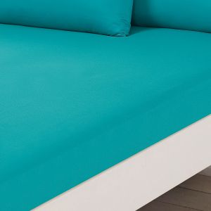 Brentfords Plain Dyed Fitted Sheet - Teal