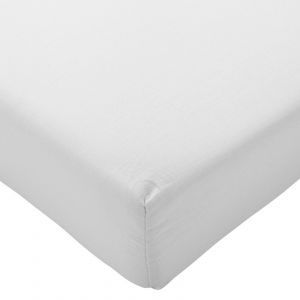 Brushed Cotton Fitted Sheet - White