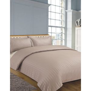 Hotel Stripe 4pc Complete Set with Sheet - Mink