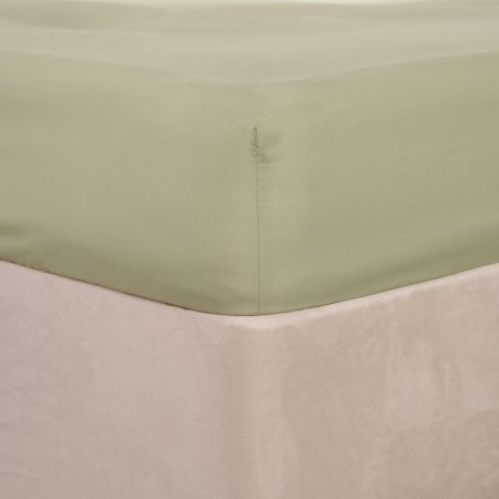 Microfibre Fitted Sheet - Sage Green
