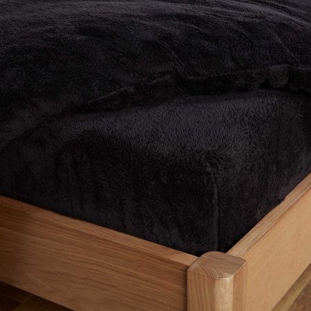 Teddy Fitted Sheet - Black