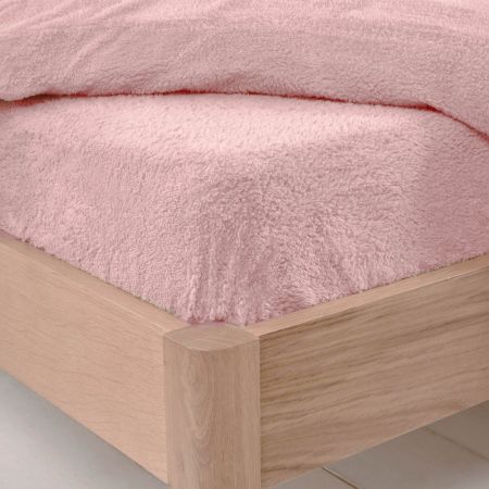 Teddy Fitted Sheet - Blush