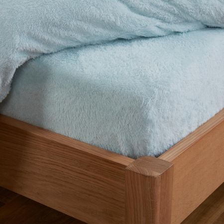 Teddy Fitted Sheet - Duck Egg