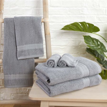 100% Cotton Towel - Silver