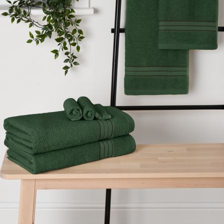 100% Cotton Towel - Forest Green