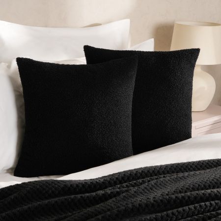 Boucle Cushion Cover - Black