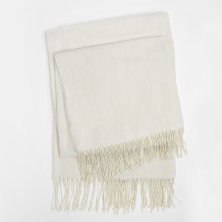 Acrylic Striped Blanket, Cream - 150 x 200cm