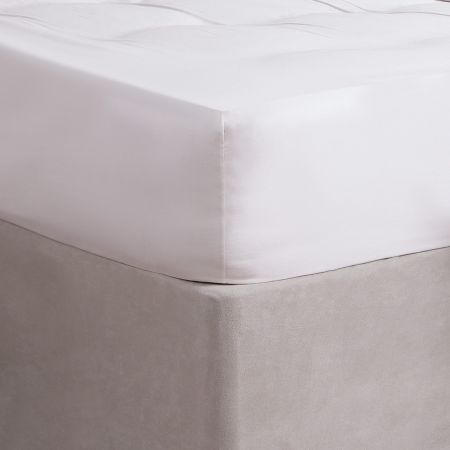 400 Thread Count 100% Cotton Fitted Sheet - White