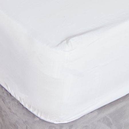 Easy Care Polycotton X Deep Fitted Sheet - White