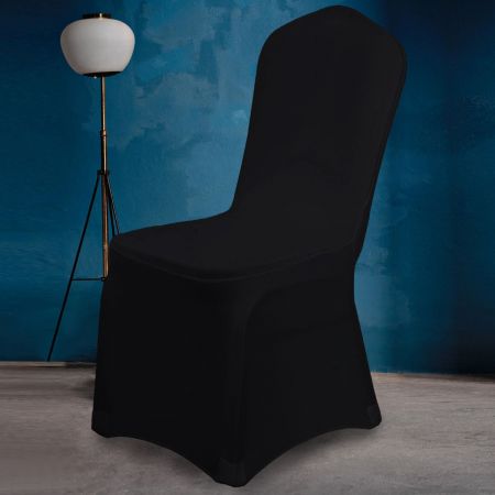 Banquet Chair Cover, Black - One Size