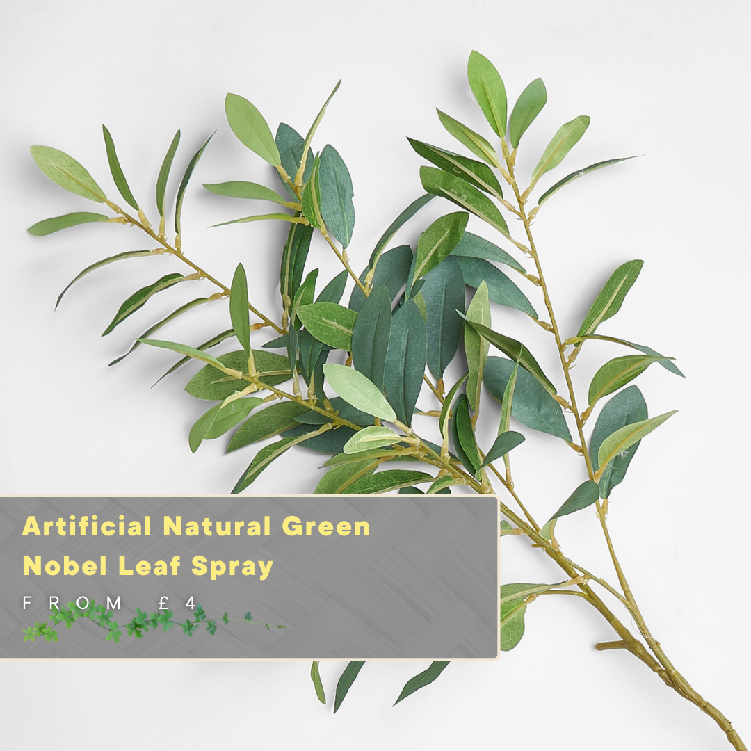 Artificial Natural Green Nobel Leaf Spray