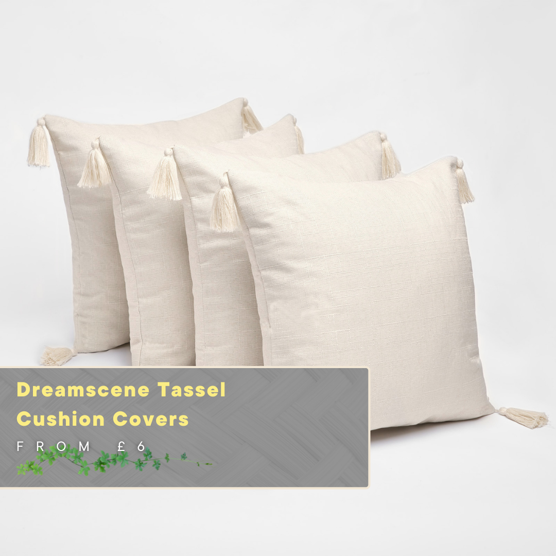 Dreamscene Tassel Cushion Covers