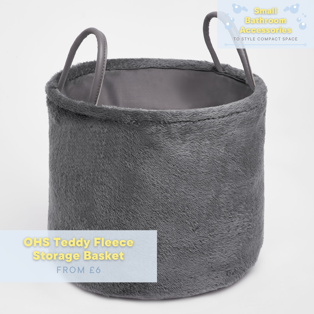 OHS Teddy Fleece Storage Basket